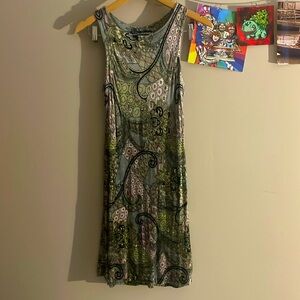 Betsey Johnson velour paisley dress